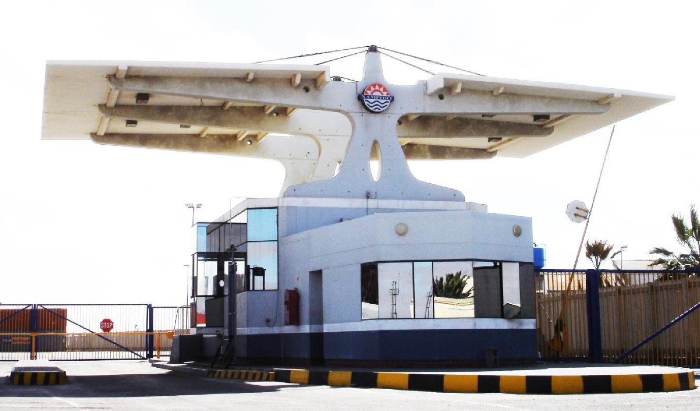 The Namport Container Terminal Entrance, Walvis Bay, 1999
