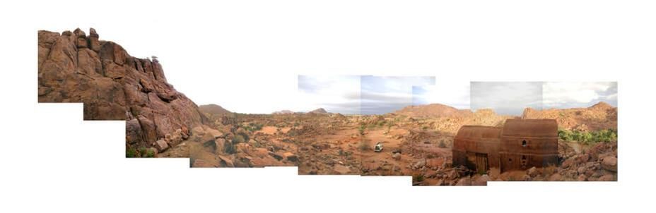 Panorama of the Damaraland Clay Project in the Sorris Sorris Conservancy