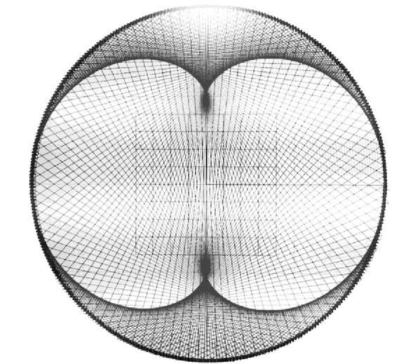 A Mandelbrot set generated in Grasshopper